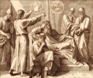 Joseph Interprets Pharaoh's Dreams, Old Testament, by Julius Schnorr von Carolsfeld, 1860