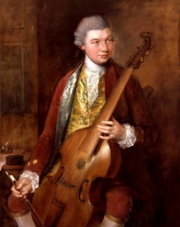 Carl Friedrich Abel, 1723? – 1787, German composer, digitally edited according to a painting by
