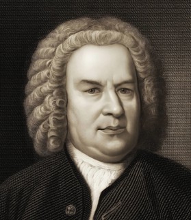 Johann Sebastian Bach, 1685, 1750, German composer, digital edited