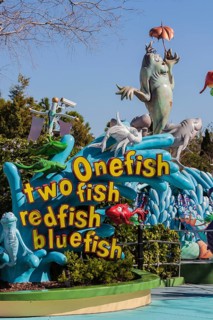 One fish two fish redfish bluefish attraction ride in Seuss Landing at Universal Studios Islands of
