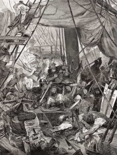 Capture of Klaus Störtebeker in August 1400, Heligoland, Germany