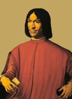 Portrait of Lorenzo I de Medici, or Lorenzo the Magnificent, 1449, 1492, an Italian politician and