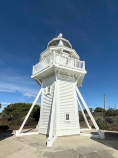 Katiki Point Lighthouse, South Island, New Zealand, Oceania