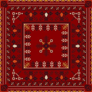 Traditional Latvian embroidery seamless pattern, vector illustration