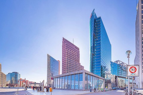 Potsdamer Platz railway station in Berlin, Germany
