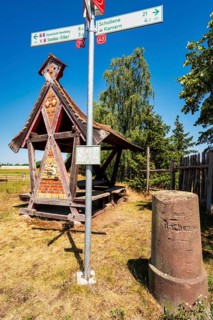 Rest area in Wulkau, Kamern, Saxony-Anhalt, Germany