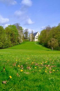 Rosenau Castle, Rödental near Coburg, Upper Franconia, Franconia, Bavaria, Germany