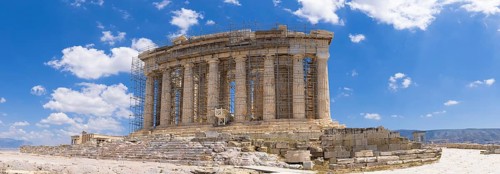 Greece, Ancient landmark citadel Acropolis in Athens, a UNESCO site