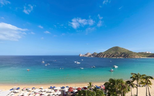 Scenic beaches, playas, and hotels of Cabo San Lucas, Los Cabos, in Hotel Zone, Zona Hotelera