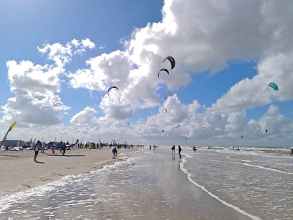 California kitesurfing Masters 2025 at the edge of the UNESCO World Heritage Wadden Sea, North Sea,