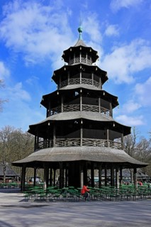 Chinese Tower, English Garden, Munich, Bavaria, Germany