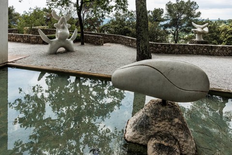 Museum, Fondation Maeght, artist Joan Miro, St. Paul de Vence, Provence Alpes Côte d'Azur, South of