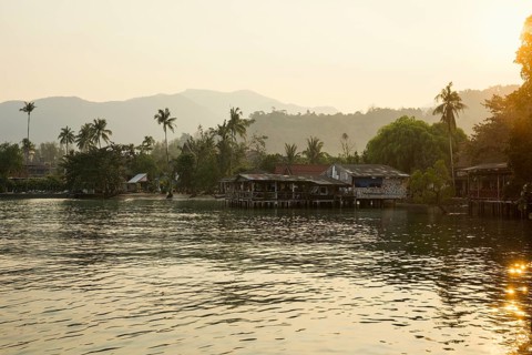 Bang Bao, sunset, Ko Chang, Koh Chang, Mu Ko Chang National Park, Trat, Thailand