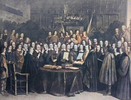 The Treaty of Münster or Peace of Westphalia, The Swearing of the Oath of Confirmation of the