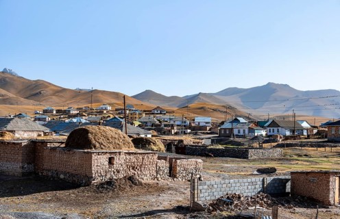 Sary Mogul village, high mountains, Alay district, Kyrgyzstan