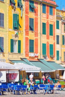 Piazza Martiri dell'Olivetta, Portofino, Liguria, Italy