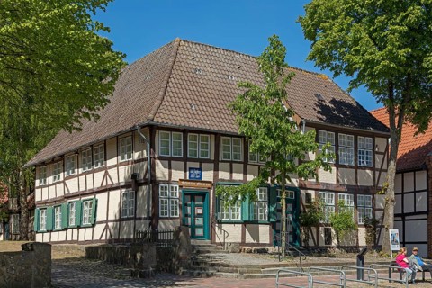 Half-timbered house, museum, Burg auf Fehmarn, Schleswig-Holstein, Germany