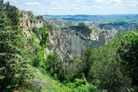 The ravine at the village of Aliano, Matera District, Basilicata, Italy, Southern Italy