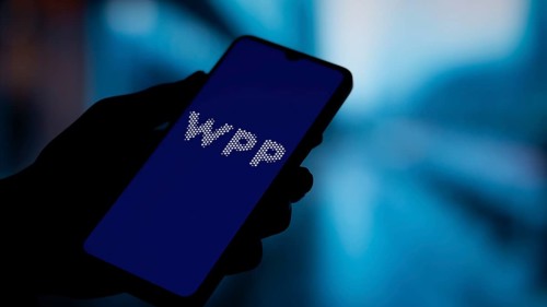 Dhaka, Bangladesh- 5 Dec 2024: WPP logo is displayed on smartphone. WPP plc is a British