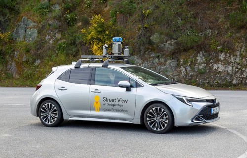 Google Maps Streetview car camera filming vehicle, Frende, Baiao, Portugal