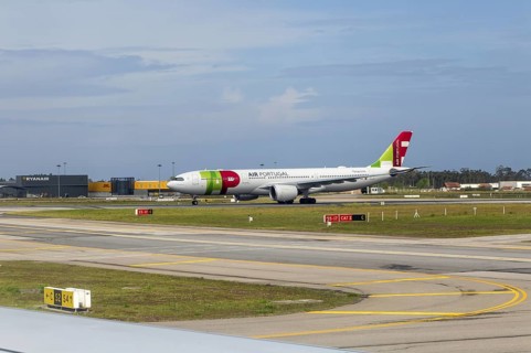 TAP Air Portugal Airbus A330-941 plane, Aeroporto Francisco Sa Carneiro, Porto airport, Portugal