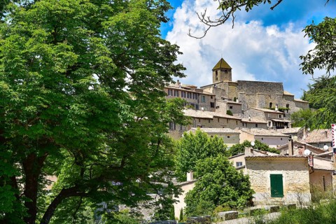 The village of Aurel in the department of Vaucluse, in the Provence-Alpes-Côte d'Azur Provence
