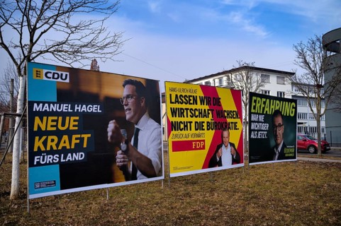 Top candidates Manuel Hagel, Hans-Ulrich Rülke, Cem Özdemir, the parties CDU, FDP, Alliance 90 The