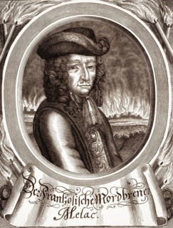 Ezéchiel du Mas, Comte de Mélac, c. 1630 - 1704, a career soldier in the French army under King