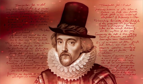 Portrait of Sir Francis Bacon, Baron Baco of Verulam, 1561 - 1626, English lawyer, statesman,