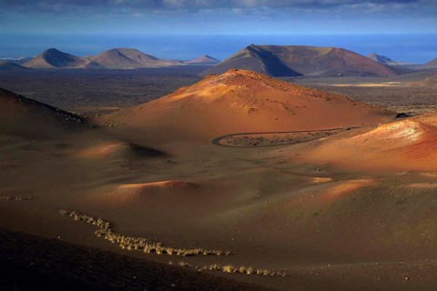 Canary Islands, Lanzarote, Timanfaya National Park, Dunes, Lanzarote, Canary Islands, Spain