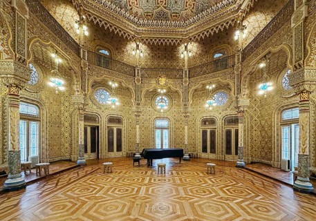 Salao Arabe, Arab salon in Palácio da Bolsa, neoclassical style stock exchange, magnificent