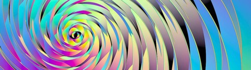 This eye-catching illustration showcases vibrant swirling colors forming intricate sacred geometry