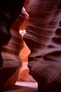 Page, Arizona - Upper Antelope Canyon, one of several scenic slot canyons on the Navajo Nation