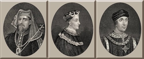 Könige von England, Heinrich IV, Heinrich V, Heinrich VI, 14. und 15. Jahrhundert, Haus Lancaster