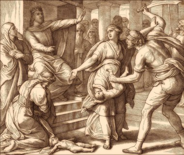 The Judgment of Solomon, Old Testament, by Julius Schnorr von Carolsfeld