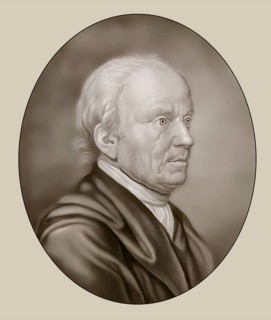 Portrait of Friedrich Gottlieb Klopstock, 1724, 1803, German poet, digitally edited