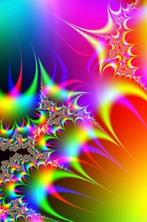 This image features a visually captivating display of colorful fractal patterns, ideal for