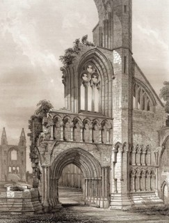 The Cathedral of St Andrew, a ruined Roman Catholic cathedral in St Andrews, Fife, Scotland, United