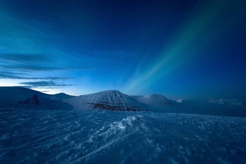 Northern Lights (Aurora borealis), Stora Sjöfallet National Park, Laponia World Heritage Site,