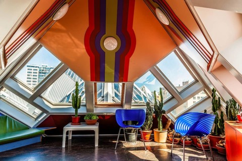 Cube houses from 1984, architect Piet Blom, Rotterdam, the Netherlands