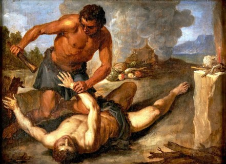 Cain Killing Abel, painting by David Teniers (baptised 15 December 1610 in Antwerp, died 25 April