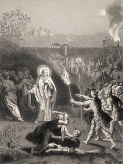 Simon Peter cuts off the ear of Malchus, arrest of Jesus Christ, Garden of Gethsemane, New