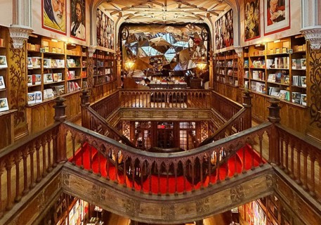 Livraria Lello, the Lello bookstore is one of the most beautiful bookstores in the world, interior