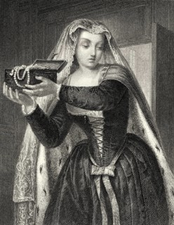 Agnès Sorel, 1410 - 1450, Dame de beauté, a favourite mistress of King Charles VII of France,