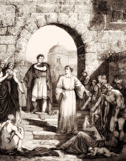 Saint Lawrence of Rome or Laurence, a deacon of the city of Rome under Pope St Sixtus II