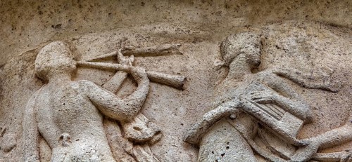 Greek mythology, old Greek vase relief