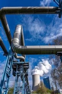The UNIPER Datteln 4 coal-fired power plant, power plant block and cooling tower, cogeneration,