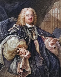Benjamin Hoadly 1676 to 1761 English clergyman and Bishop of Winchester Engraved by B Holl after