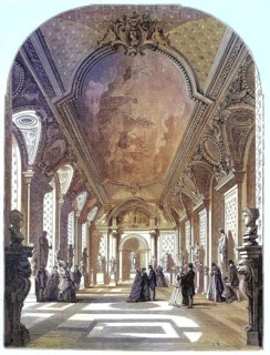 The Restoration at the Louvre, The New Hall of the Roman Emperors, at the Musée des Antiques, 1869,