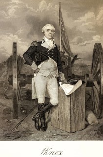 Henry Knox (1950-1806) Officer, General of the Continental Army, first Secretary of War of the USA,